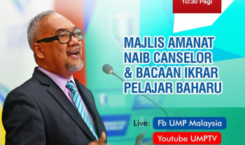 MAJLIS AMANAT NAIB CANSELOR & BACAAN IKRAR PELAJAR BAHARU